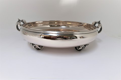 C. Holm, Copenhagen. Round silver bowl. Diameter 26 cm. Height 7 cm. Produced in 
1938