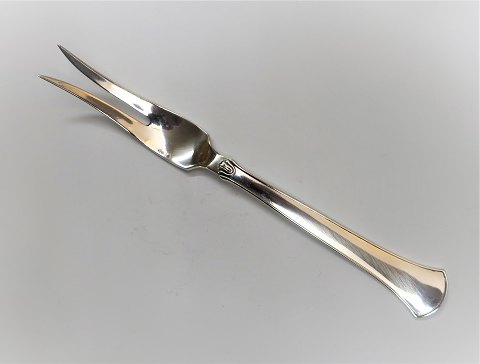 Hans Hansen. Silberbesteck (830). Arvesölv No.5. Fleischgabel . Länge 19,7 cm.