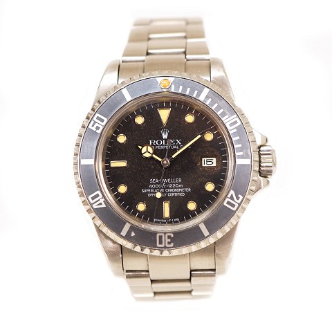 Rolex Seadweller tropic dial ref. 16660. Box & 
certifikat. Dateret 22.12.1986. D: 40mm