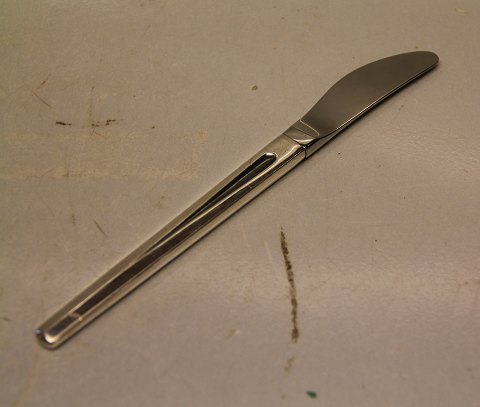 Plissé Dansih Sliverplated flatware knives with steel blades 21 cm