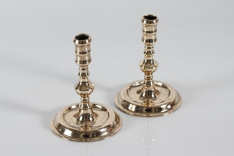 Pair Nestved candlesticks