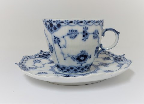 Royal Copenhagen. Blue Fluted Full Lace. Mocha cup. Model 1037. (2 quality).