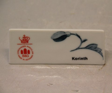 Corinth Bing & Grøndahl Reklame Skilt for Korinth  ca 4 x 10 cm