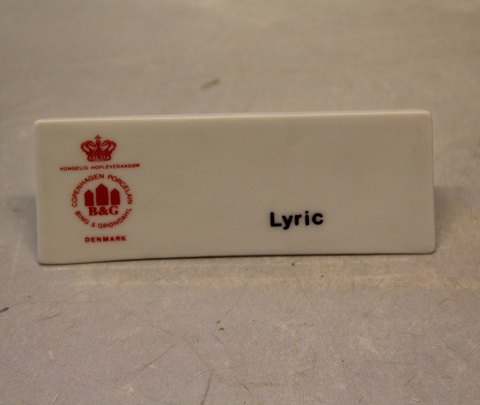 Lyrik Bing & Grøndahl Reklame Skilt for Lyric  ca 4 x 10 cm