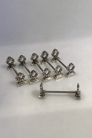 Georg Jensen Sterling Sølv Konge Knivstol No 174 / 62(Sæt på 6)