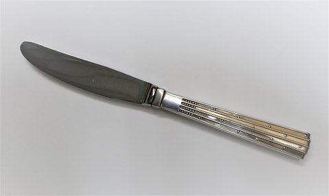 Champagne. Sølvbestik (830). Middagskniv. Længde 21,2 cm. 
