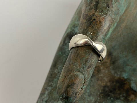Vintage Georg Jensen ring størrelse 48, designet af Kim Naver nr. 309 af 925 sterling sølv