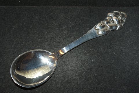 Dinner spoon / Serving spoon Apple Blossom pierced Danish silver cutlery
Length 18 cm.