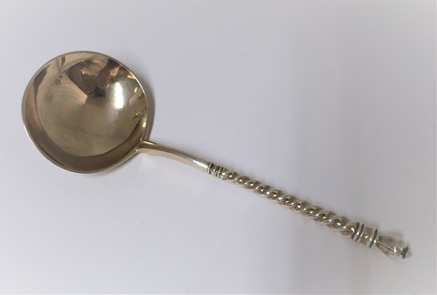 Russian silver spoon. (84). Serving spoon. Length 17.5 cm. Nice quality.