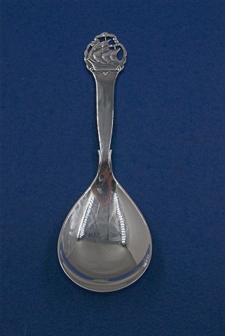 Danish silver flatware by Grann & Laglye, serving spoon 19cm from year 1959