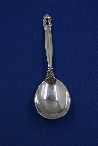Konge or Acorn Georg Jensen Danish solid silver flatware. Serving spoon 16.5cm from year 1929