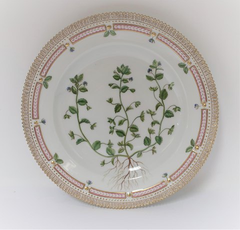 Royal Copenhagen, Flora Danica. Middags tallerken. Design #3549. Diameter 25 cm. 
(1 sortering). Veronica agrestis L