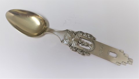 August Thomsen. Silver Christmas spoon 1925. (830). Length 17,5 cm