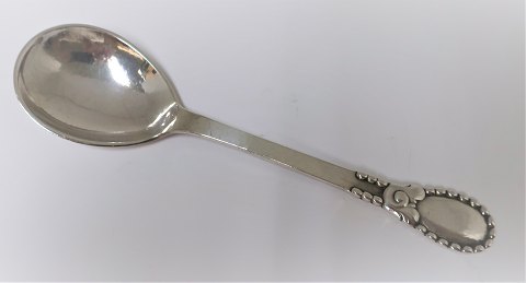 Evald Nielsen. Silver cutlery (830). Cutlery no. 13. Serving spoon. Length 18.2 
cm.