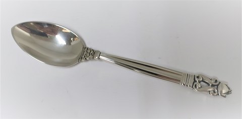 Georg Jensen. Sølvestik, sterling (925). Konge. Stor teske. Længde 14,6 cm.