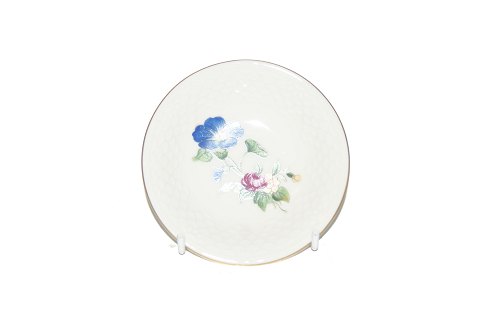 Bing and Grondahl White Saxon Flower, butter bowl