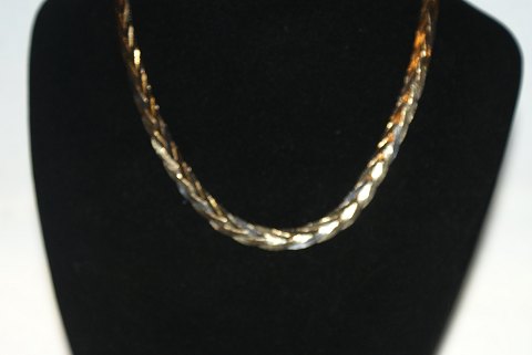 Elegant necklace 14 carat gold and white gold