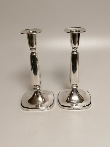 A pair of Swedish silver candlesticks