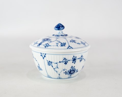 Blue fluted sugar bowl, no.: 155 by Royal Copenhagen. 
5000m2 showroom.
