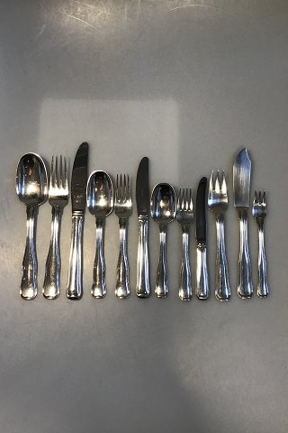 Georg Jensen Sterling Sølv Dobbeltriflet Bestiksæt 12 Pers (144 dele)