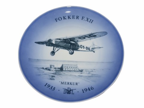 Bing & Grøndahl Flyplatte nr. 8
Fokker F.XII Merkur