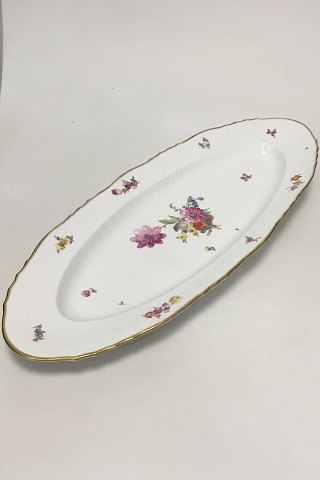 Royal Copenhagen Fuld Saksisk Blomst Fiskefad No 1561