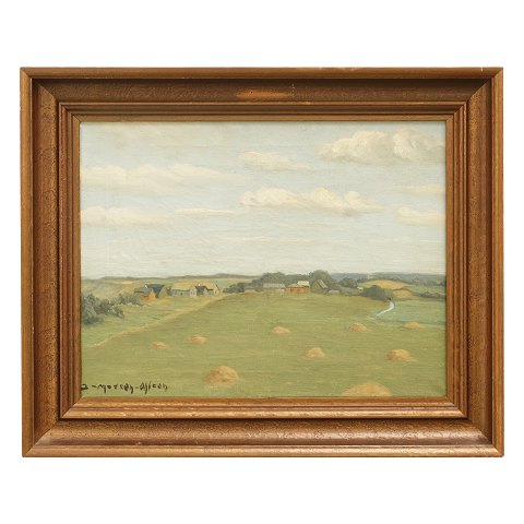 Jeppe Madsen-Ohlsen, 1891-1948, Öl auf Leinen. 
Landschaft. Signiert. Lichtmasse: 35x45cm. Mit 
Rahmen: 48x58cm