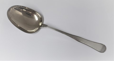 Grønlund, Odense. Potageske sølv. Længde 37 cm. Med indgravering : A.
