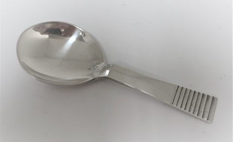 Georg Jensen, Silver cutlery. Parallel. Sugar spoon. Length 10.5 cm Produced 
1933 - 1945