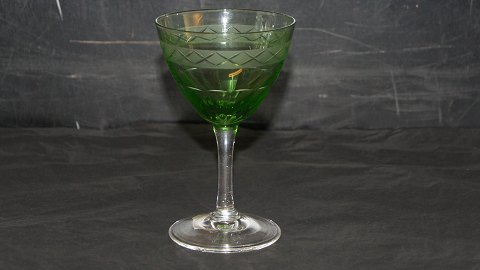 Hvidvinsglas Grøn #Ekeby Glas service Fra Holmegaard