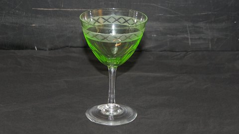Hvidvinsglas Lyse Grøn #Ekeby Glas service Fra Holmegaard