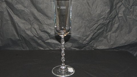 #Champagneglas År 2000 Graveret