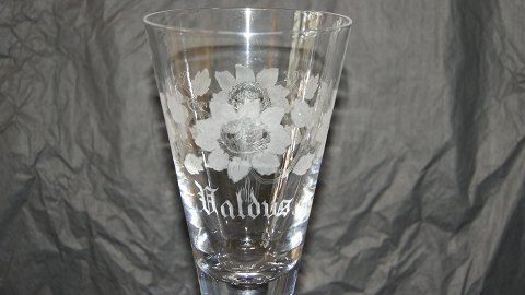 Cup Glass with engraved initials