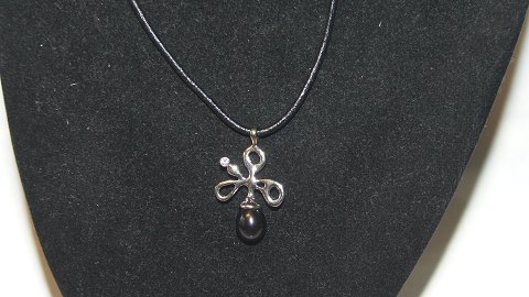 Necklace with silver pendant