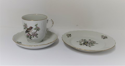 Royal Copenhagen. Spring. Coffee cup with cake plate. Model 1533/2558 + 
1533/2519. The price is per set. (1 quality)