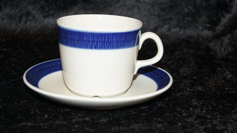 Kaffekop med underkop #Blå Koka Rørstrand