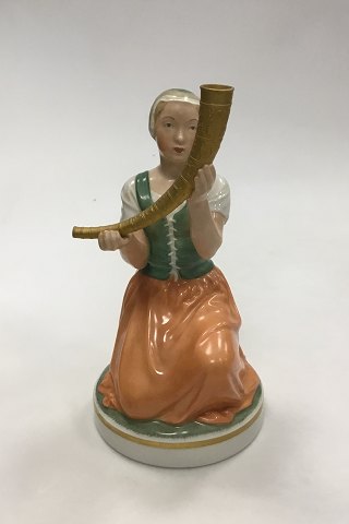 Royal Copenhagen Figur Pige med Guldhorn No 12242