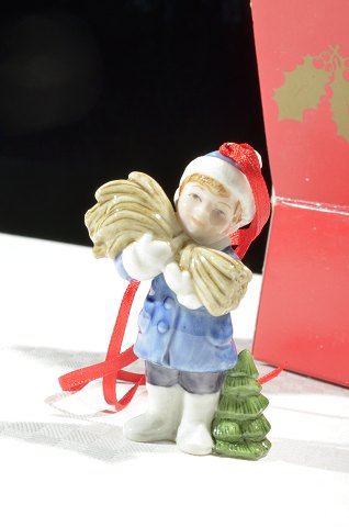 Bing & Gröndahl Figur Ornament Junge mit Heu