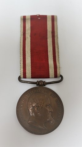 Denmark. Medal. For participation in the war 1848-50. Diameter 3 cm.