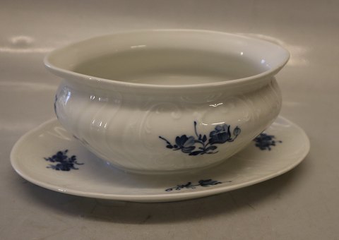 10-12049 Gravyboat at fixed stand  9 x 23 x 15.5 cm Blue Flower Juliane Marie 
Tableware