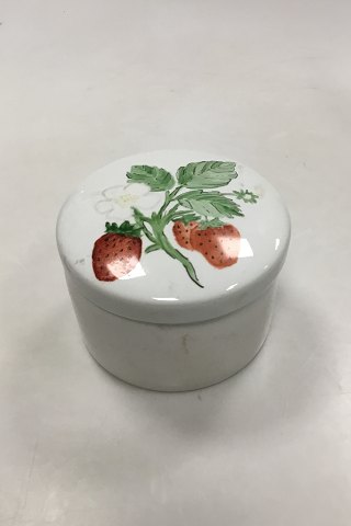 Bing & Grøndahl Bonbonniere dekoreret med jordbær