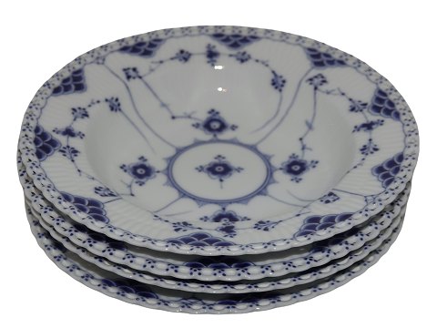 Blue Fluted Full LaceSmall soup plate 22.8 cm. #1079 from before 1923