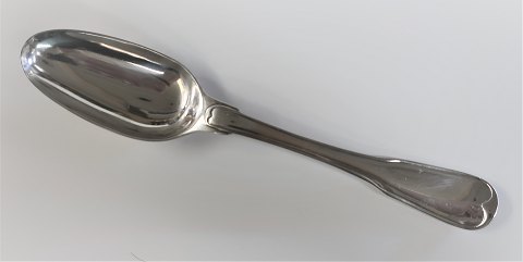 Christian Werum, Copenhagen. Silver spoon (830). Length 21 cm. Produced 1786.