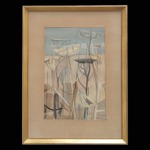 Svend Saabye, 1913-2004, Aquarell. Signiert. 
Lichtmasse: 41x28cm. Mit Rahmen: 63x46cm