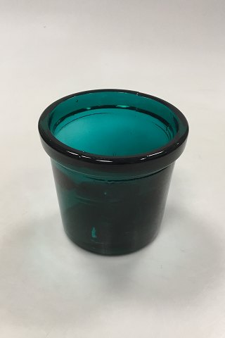 Urtepotteskjuler af tykt grønt glas