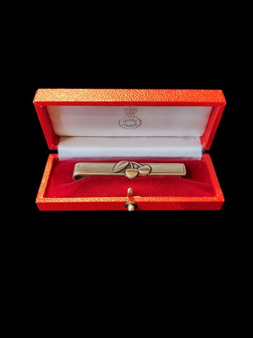 Silver Tie clip from Georg Jensen. Cherry Heering