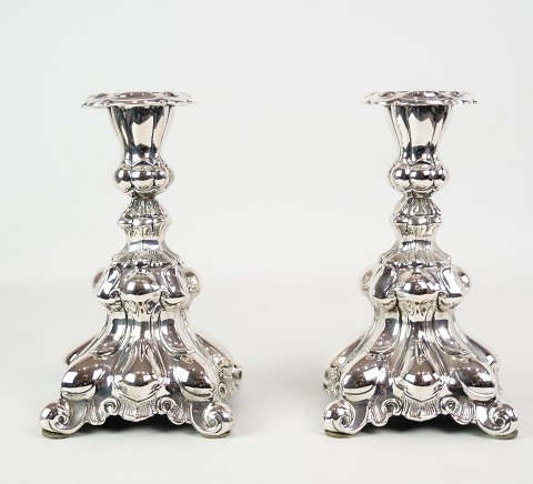 Et par lysestager, ægte sølv, 1930
Fremragende stand

