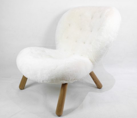 Arctander Chair Loungechair, Philip Arctander, sheepskin.
Excellent condition

