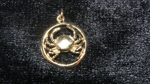 Zodiac Pendant Cancer 14 Carat Gold