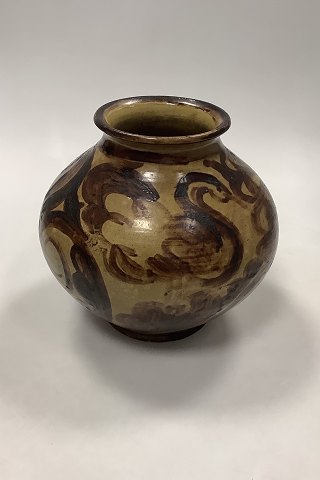 Herman Kahler Vase med dekoration